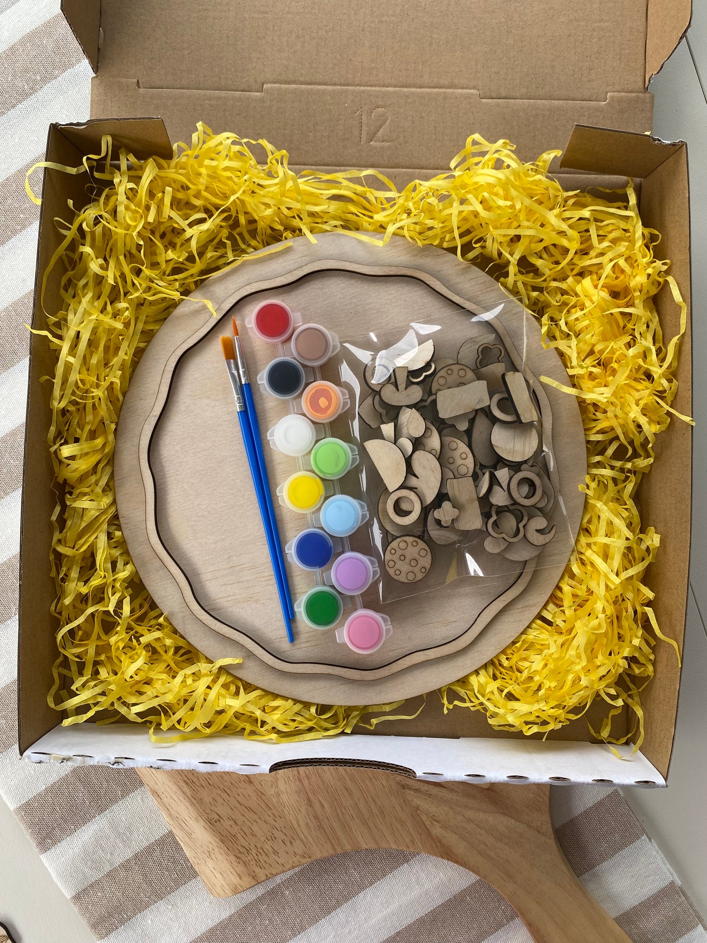 Pizza Party Wooden Painting Kit