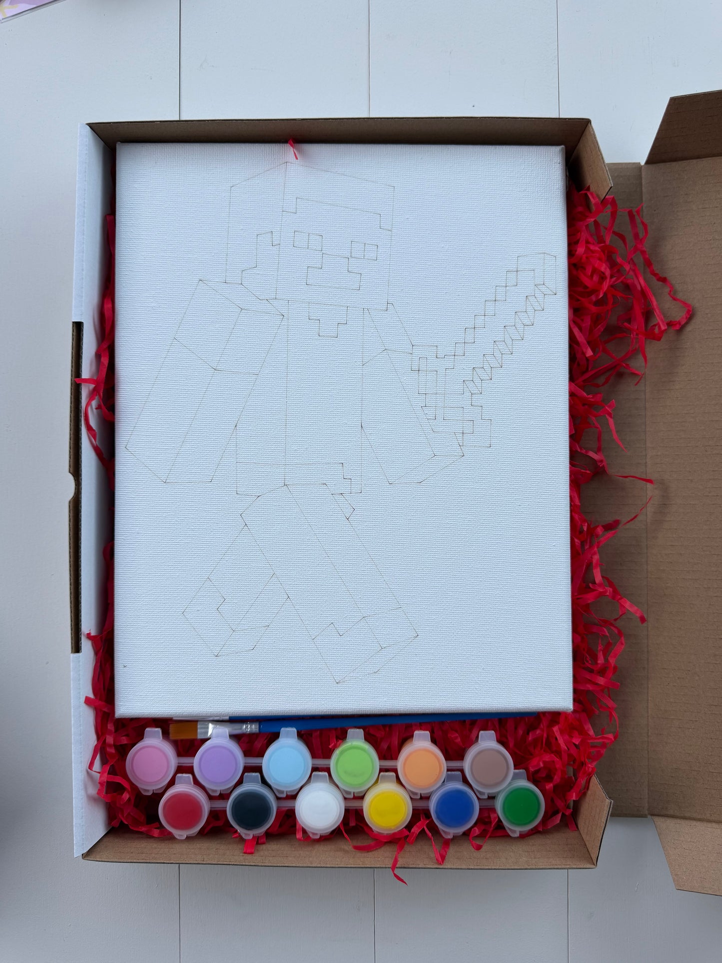 Steve (Minecraft) Inspired Painting Kit