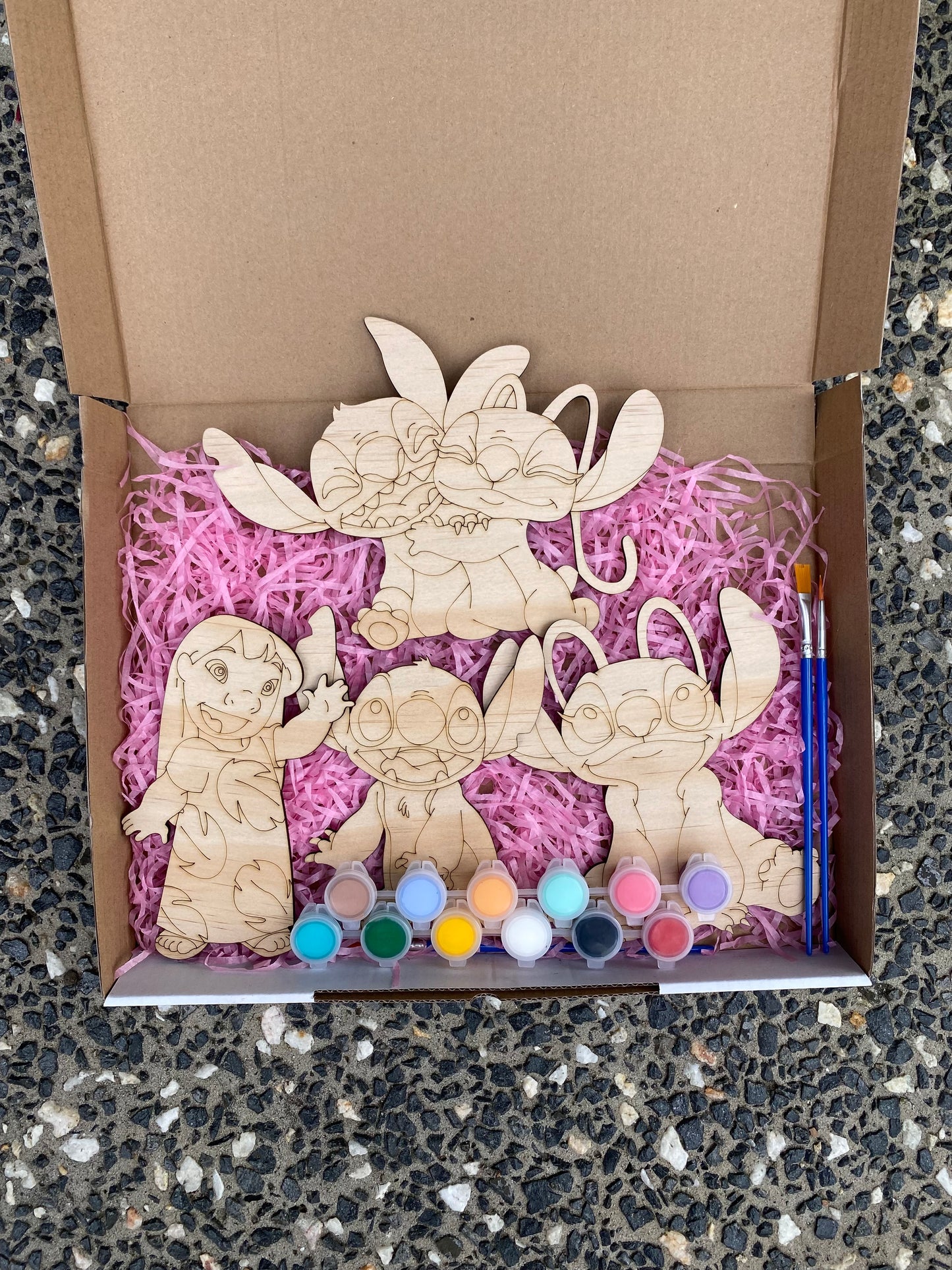 Lilo and Stich Inspired Wooden Painting Kit