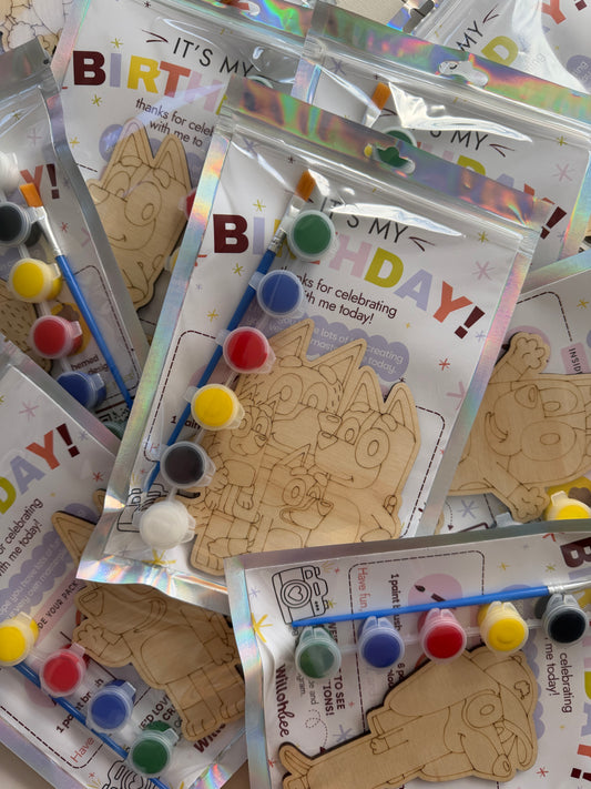 Blue Dog Inspired Party Favours