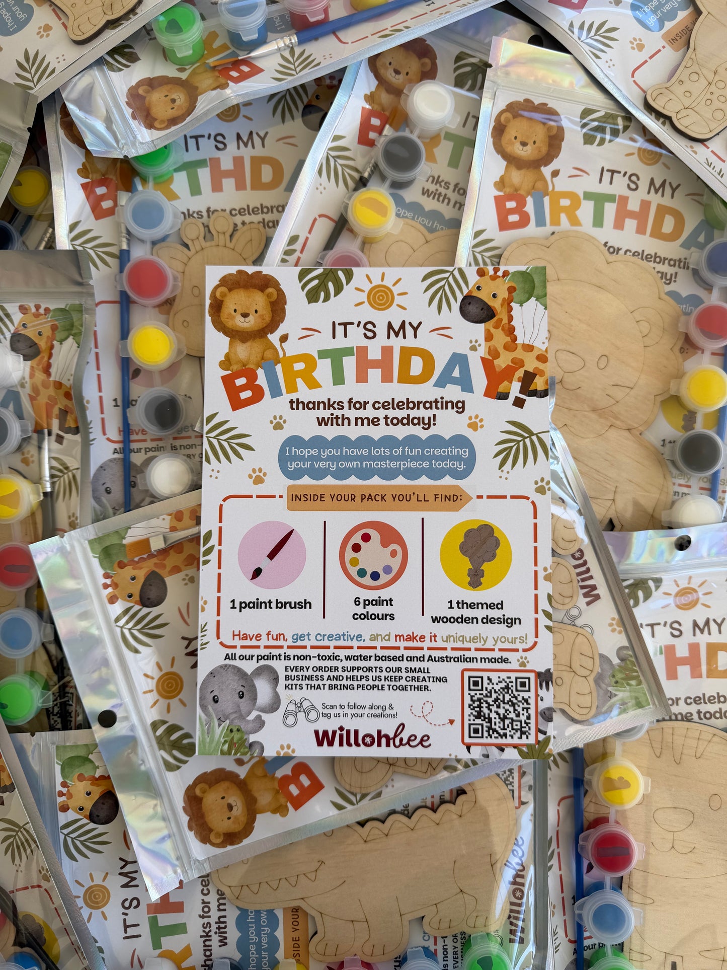 Safari Animal Themed Party Favours