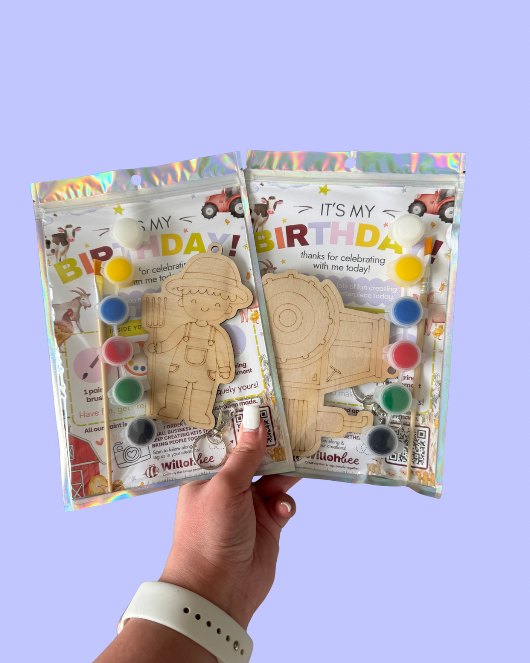 Farm Animal Wooden Party Favours