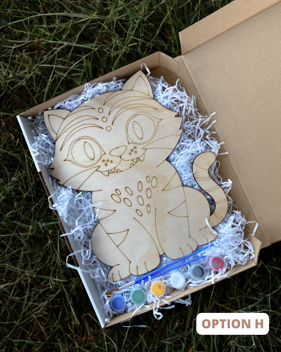 Hunter’s Inspired Kit: DIY Wooden Character Painting Kit (Choose Your Character)