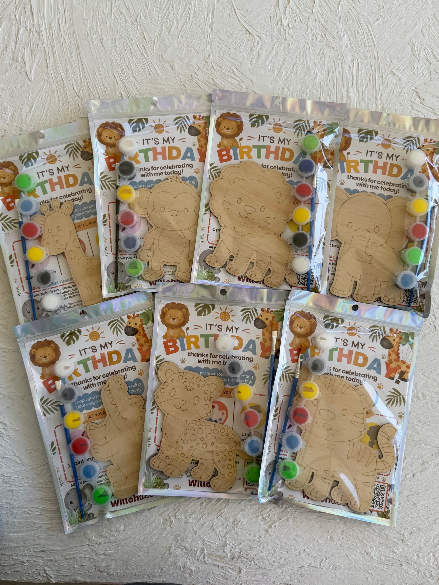 Safari Animal Themed Party Favours