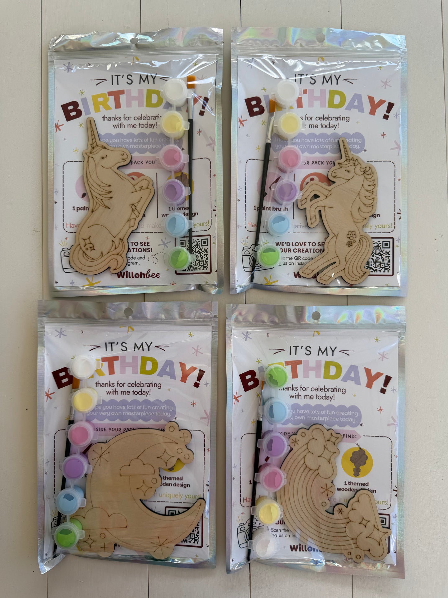 Unicorn Themed Birthday Party Favours