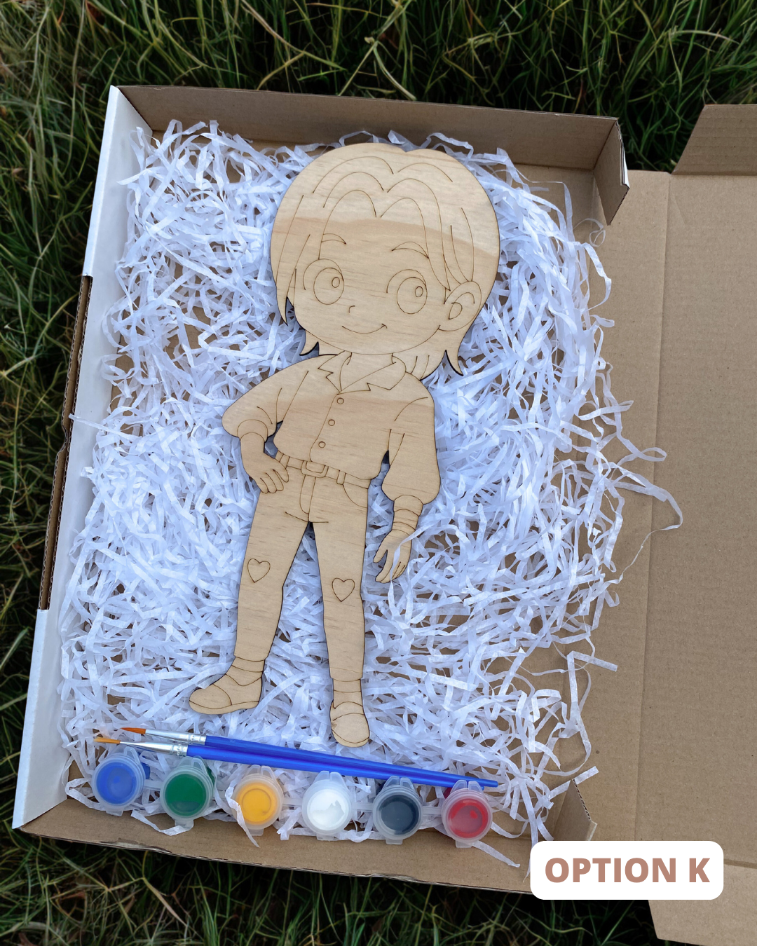 Hunter’s Inspired Kit: DIY Wooden Character Painting Kit (Choose Your Character)