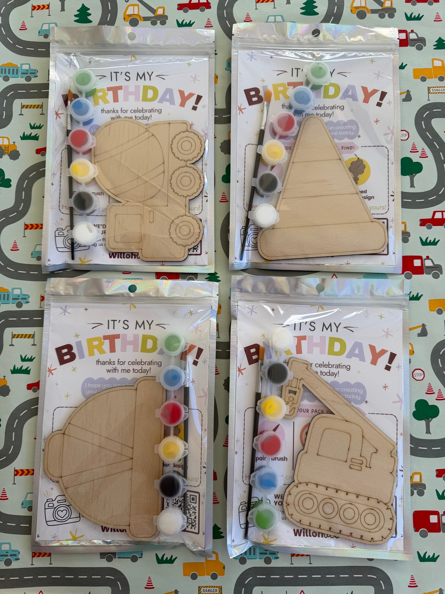 Construction Themed Birthday Party Favours