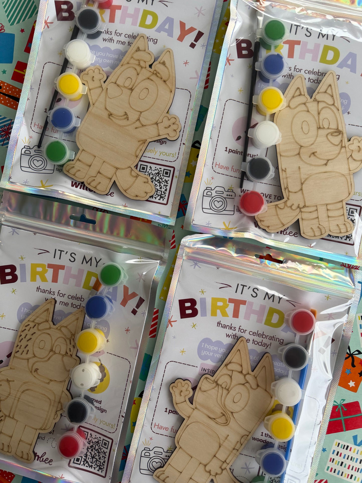 Blue Dog Inspired Party Favours