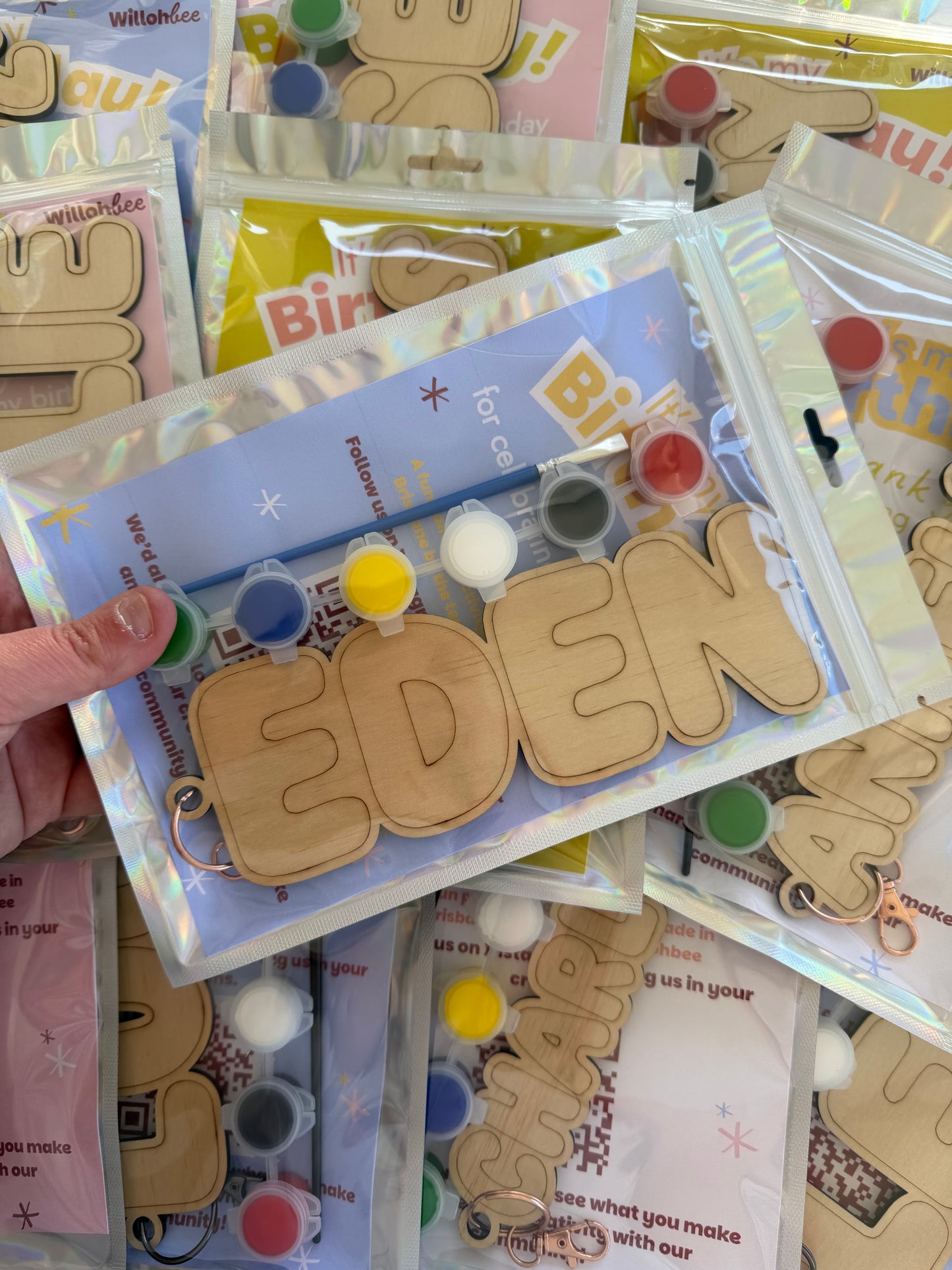 Customised Party Favour Keyrings
