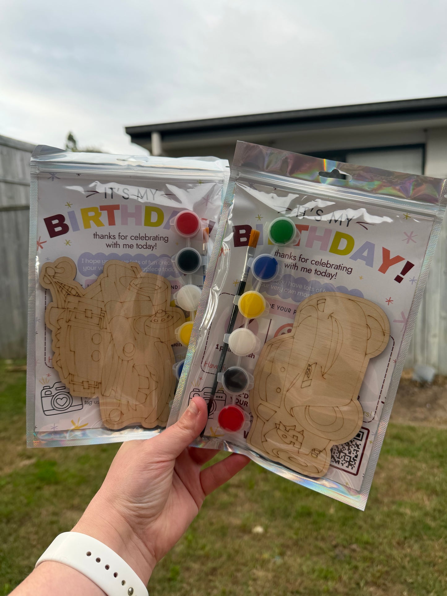 Lightning and Friends themed Party Favours