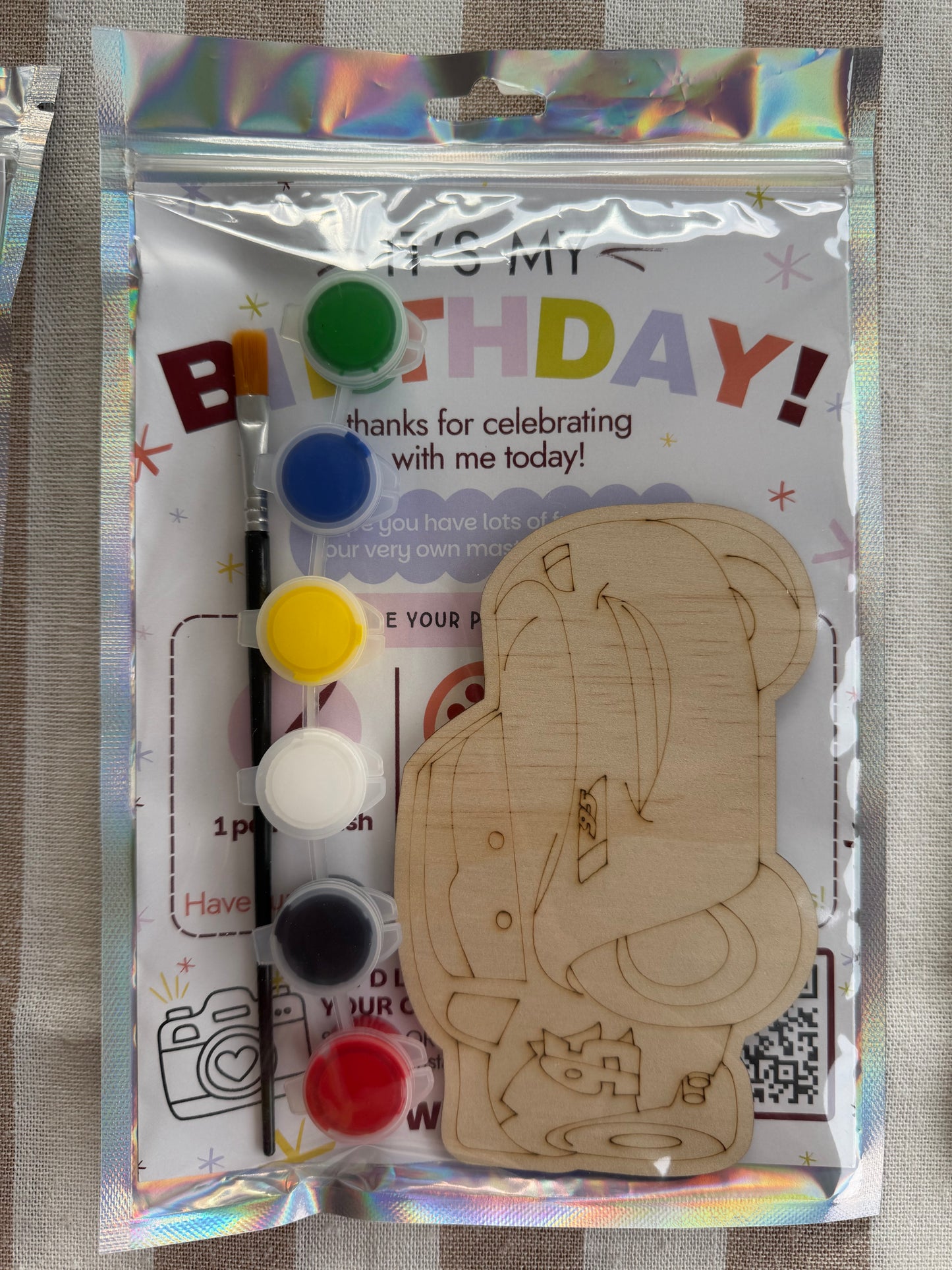 Lightning and Friends themed Party Favours