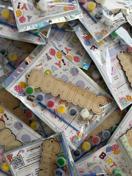 Customised Party Favour Keyrings