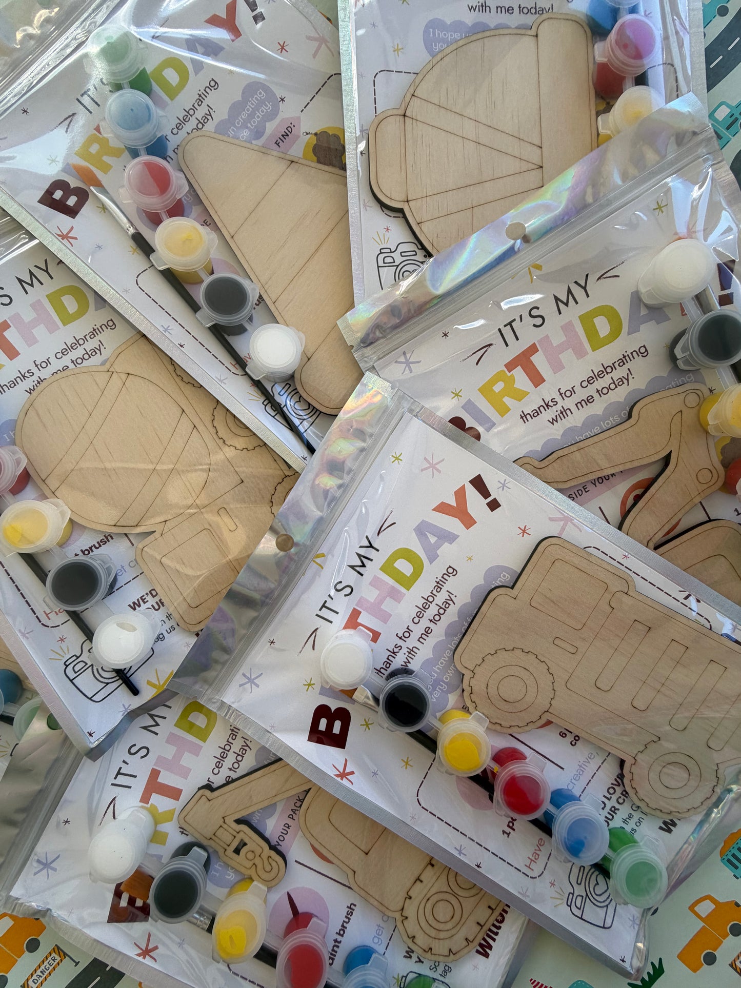 Construction Themed Birthday Party Favours