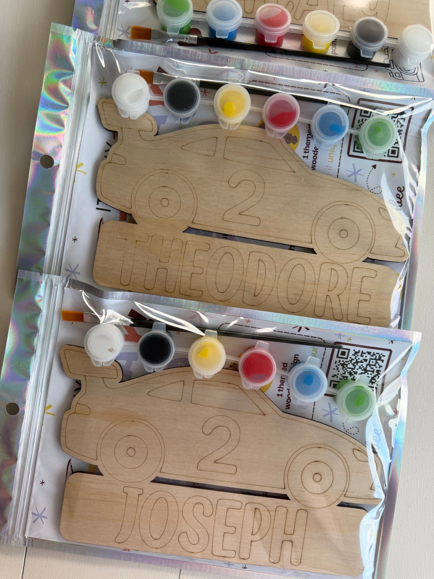 Custom Racing Car Birthday Party Favour