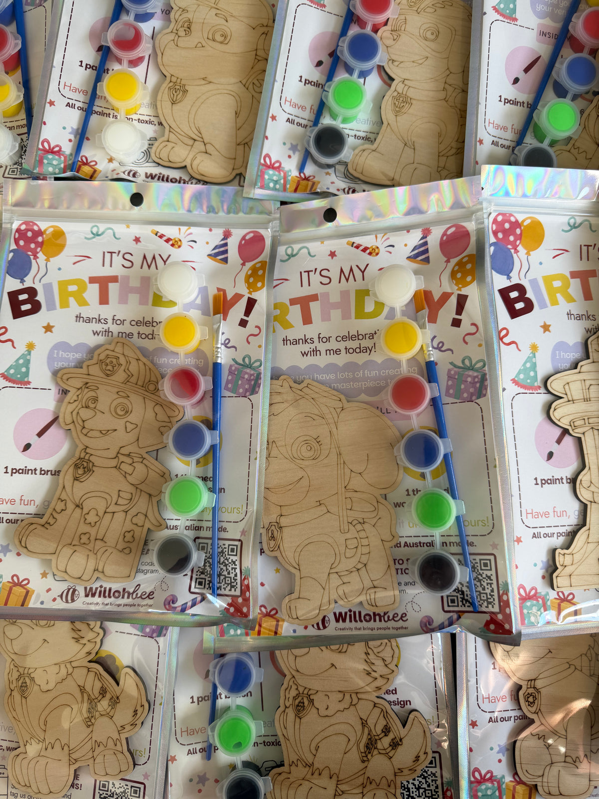 Adventure Pup's Themed Party Favours