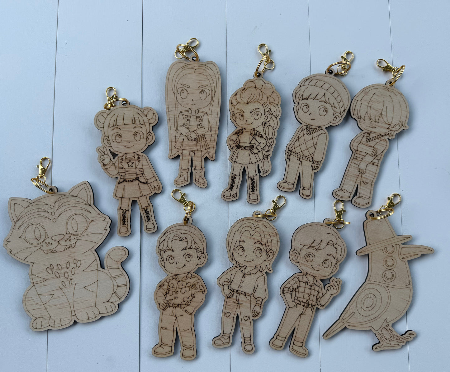 KPOP Demon Hunter Inspired Party Favour Keyring