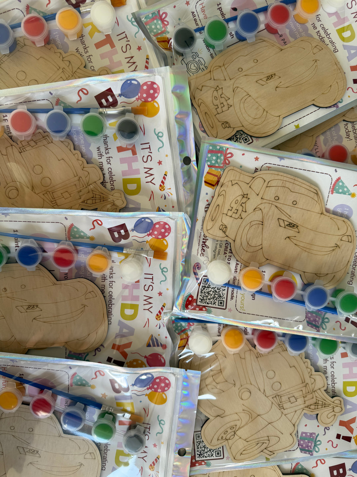 Lightning and Friends themed Party Favours