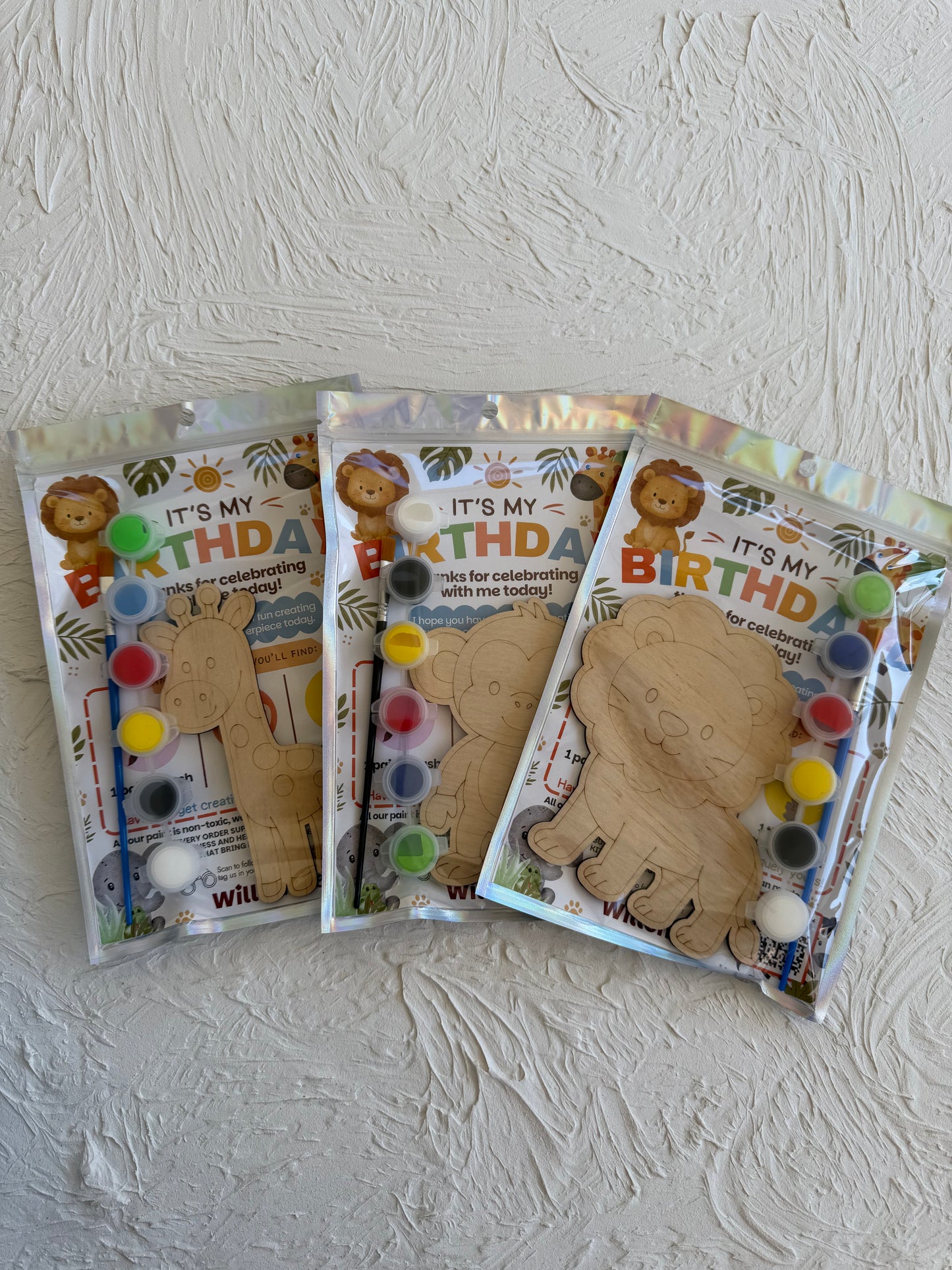 Safari Animal Themed Party Favours