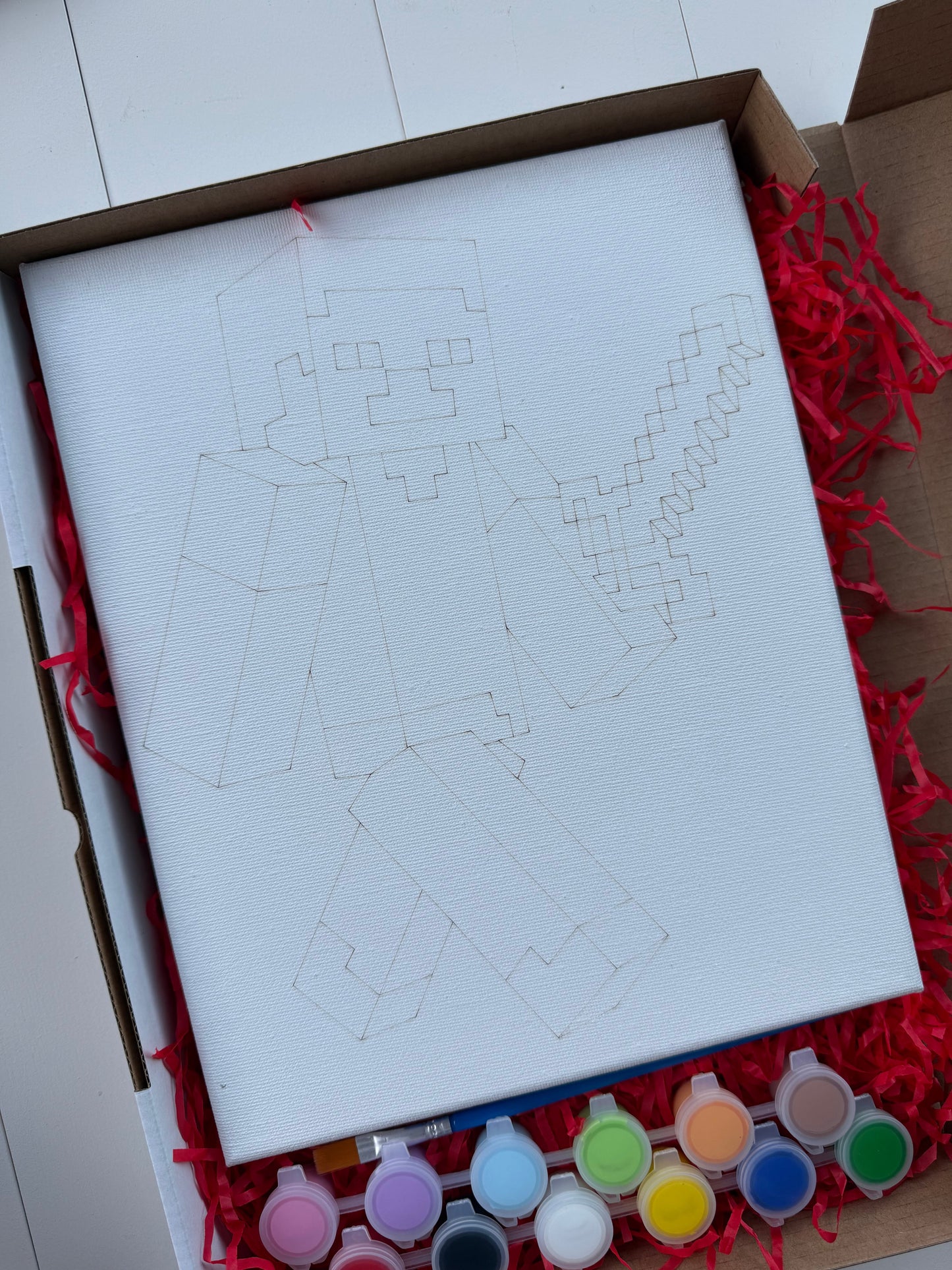 Steve (Minecraft) Inspired Painting Kit