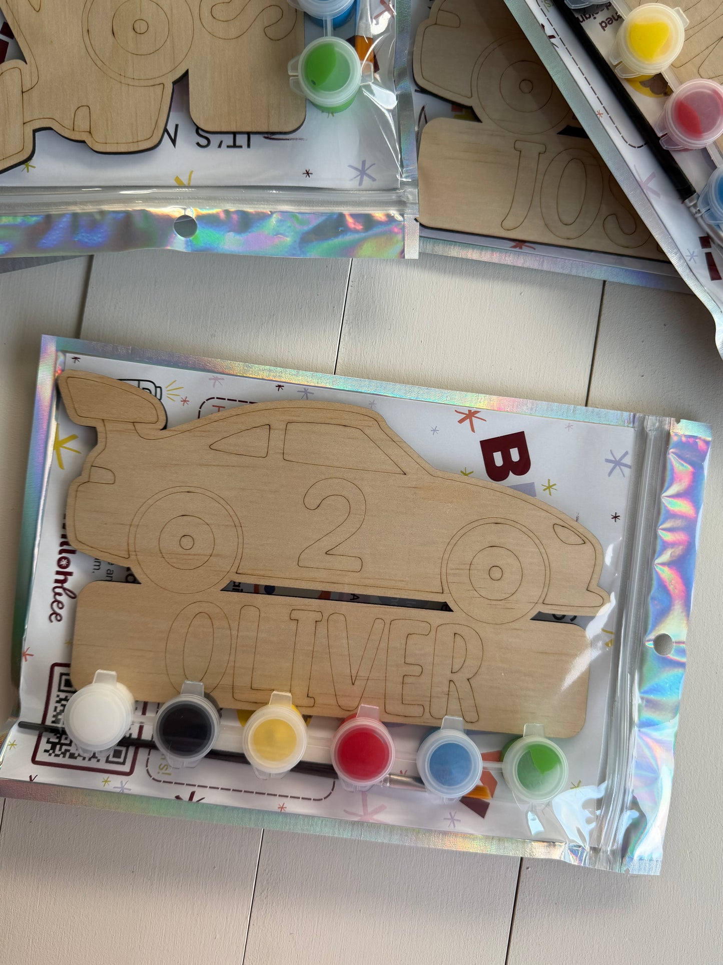 Custom Racing Car Birthday Party Favour