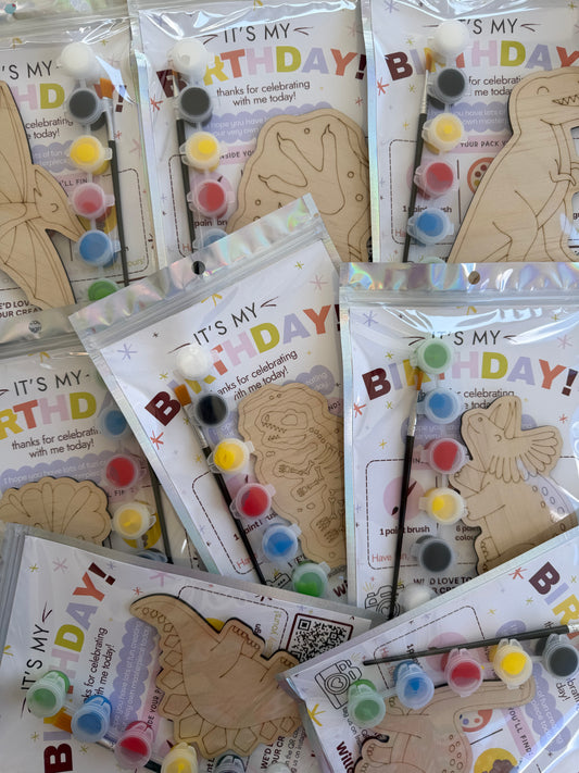 Dinosaur Themed Birthday Party Favours