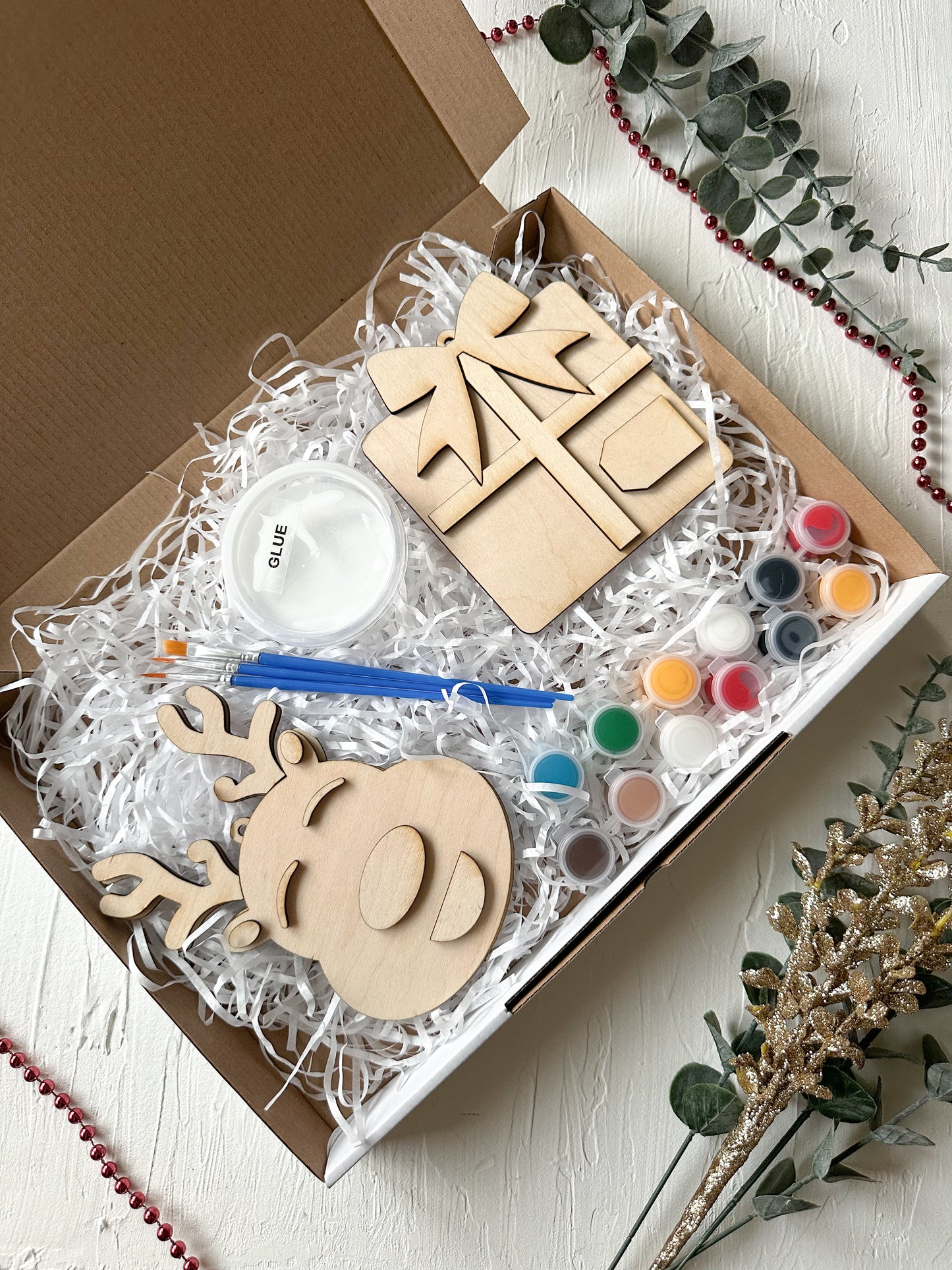 Wooden Christmas Ornament DIY Kits